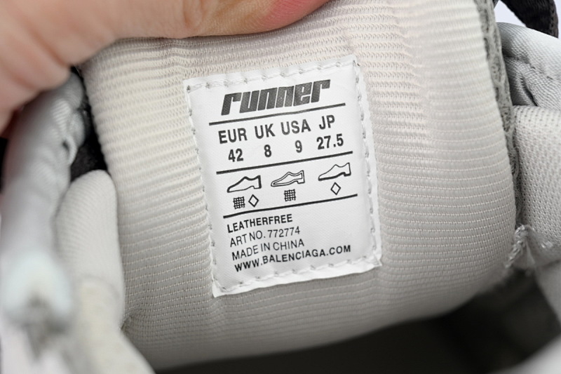 【EA0LJ】灰棕-19 巴黎世家7.5代减震运动跑步鞋 772774 W3RMU 2000 Balenciaga Runner Sneaker 'Grey Brown'