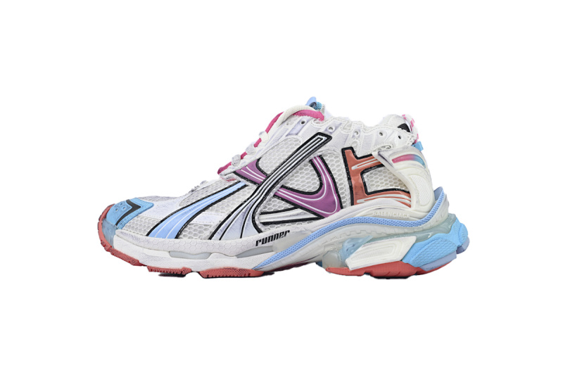 【EA0LJ】白彩色-16 巴黎世家7.5代减震运动跑步鞋 772767 W3RMU 9458 Balenciaga Wmns Runner Sneaker 'Grey Multi-Color'