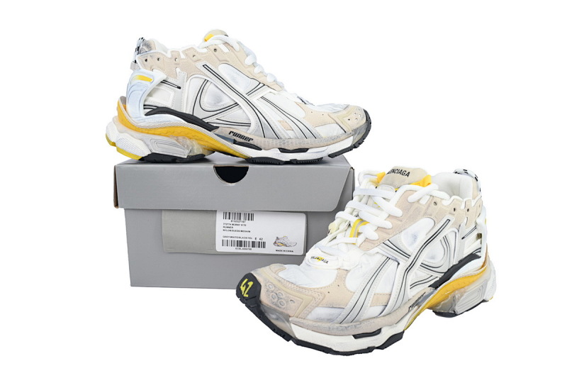 【EA0LJ】白黄-8 巴黎世家7.5代减震运动跑步鞋 772767 W3RNY 9170 Balenciaga Runner Sneaker 'White Yellow'