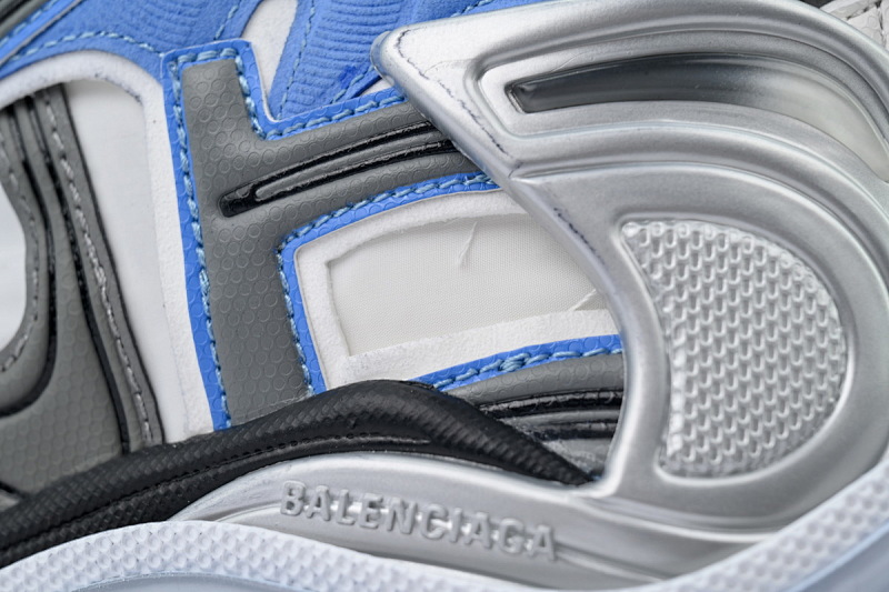 【EA0LJ】白黑兰-3 巴黎世家7.5代减震运动跑步鞋 772774 W3RNY 4912 Balenciaga Runner Sneaker 'Worn-Out - Blue Grey'