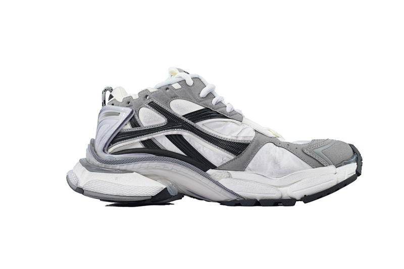 【EA0LJ】白黑灰-5 巴黎世家7.5代减震运动跑步鞋 772774 W3RNY 9012 Balenciaga Runner Sneaker 'Grey White Black'