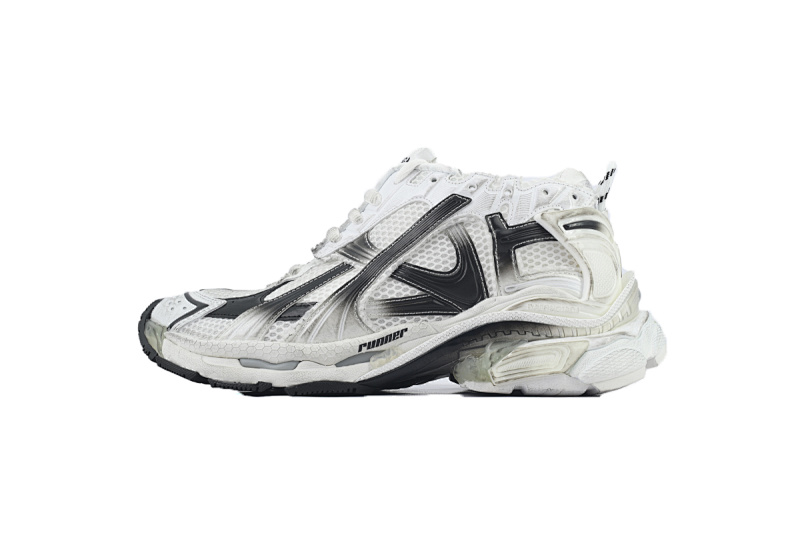 【EA0LJ】白黑渐变-27 巴黎世家7.5代减震运动跑步鞋 772774 WRUNG 9010 Balenciaga Runner Sneaker 'Gradient - White Black'