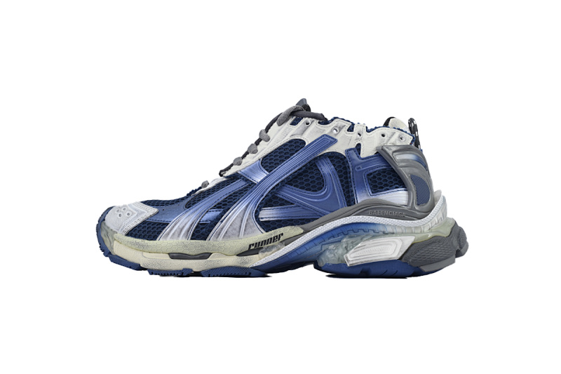 【EA0LJ】蓝渐变-30 巴黎世家7.5代减震运动跑步鞋 772774 WRUNG 2410 Balenciaga Runner Sneaker 'Gradient - Beige Navy'