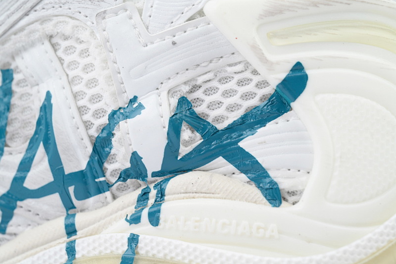 【EA0LJ】白蓝涂鸦-22 巴黎世家7.5代减震运动跑步鞋 772774 W3RBQ 9040 Balenciaga Runner Sneaker 'Graffiti - White Blue'