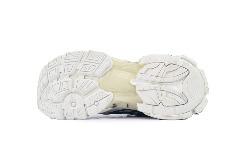 【EA0LJ】白蓝涂鸦-22 巴黎世家7.5代减震运动跑步鞋 772774 W3RBQ 9040 Balenciaga Runner Sneaker 'Graffiti - White Blue'