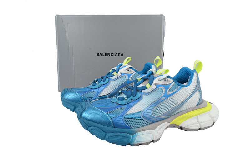 【CA5AH】白蓝渐变/9479 巴黎10代跑鞋 734734 W3XTS 9479 Balenciaga White Blue Yellow
