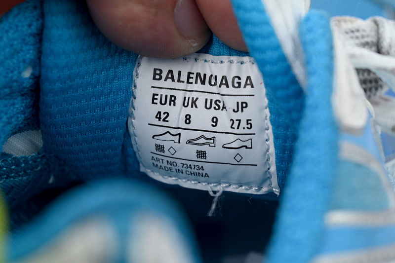 【CA5AH】白蓝渐变/9479 巴黎10代跑鞋 734734 W3XTS 9479 Balenciaga White Blue Yellow