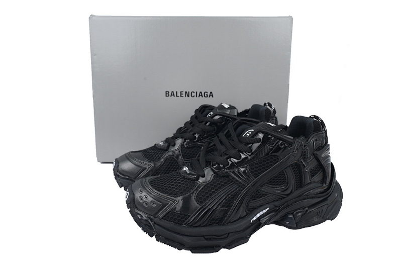 【EA0LJ】全黑-9 巴黎世家7.5代减震运动跑步鞋 772767 W3RNY 0135  Balenciaga Runner Sneaker All Black