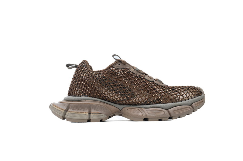 【CA1AH】网钻咖啡 巴黎10代网钻跑鞋 788819 W3XFN 2000 Balenciaga Coffee