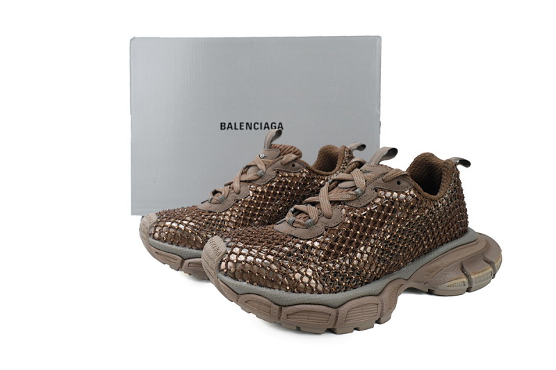 【CA1AH】网钻咖啡 巴黎10代网钻跑鞋 788819 W3XFN 2000 Balenciaga Coffee