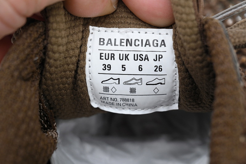 【CA1AH】网钻咖啡 巴黎10代网钻跑鞋 788819 W3XFN 2000 Balenciaga Coffee