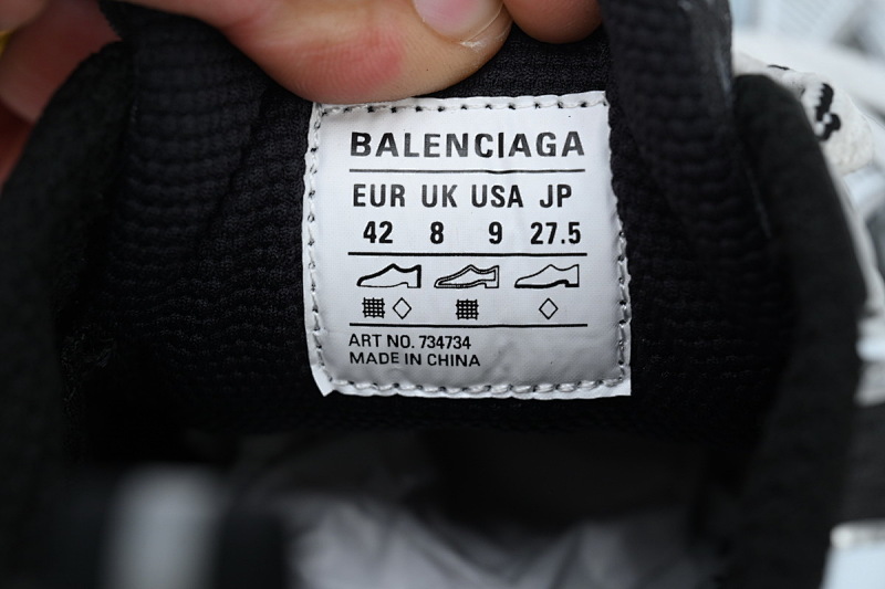 【CA5AH】黑银/1190 巴黎10代跑鞋 734734 W3XGM 1190 Balenciaga Black Silver