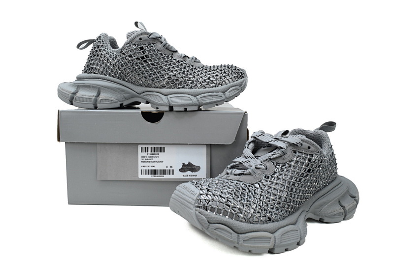 【DA0LJ】镶钻灰F-2 巴黎10代新款镶钻版 户外概念跑鞋788818 W3XFN 1210 Balenciaga Grey