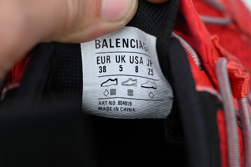 【DA5LJ】黑红-3 巴黎世家15代新款 804919 WHIKE 6010 Balenciaga Black and Red