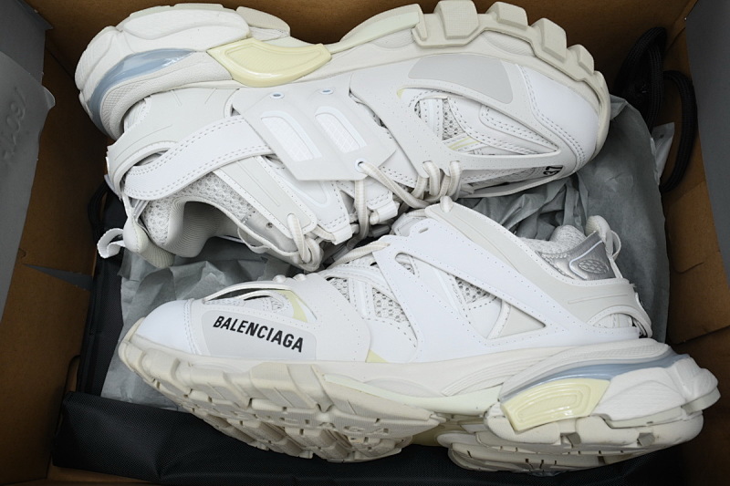 【DA0P7】白色有灯 巴黎3代灯鞋 Balenciaga Track Sneaker White