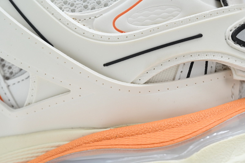 【DA0P7】白桔红有灯 巴黎3代灯鞋 Balenciaga Track Sneaker White Orange