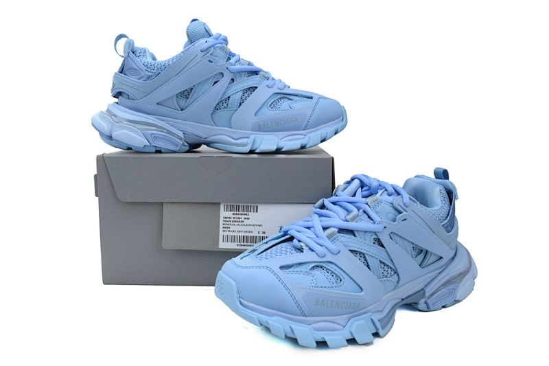 【DA0P7】天空蓝有灯 巴黎3代灯鞋 Balenciaga Track Sneaker Blue