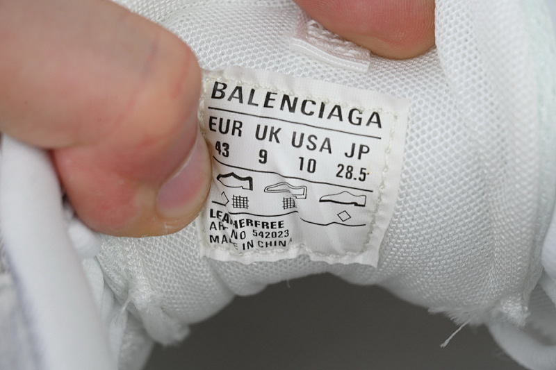 【DA0LJ】涂鸦白蓝-100 巴黎3代时尚复古低帮跑鞋 542023 W3SRA 9014 Balenciaga Track Sneaker 'White Blue'