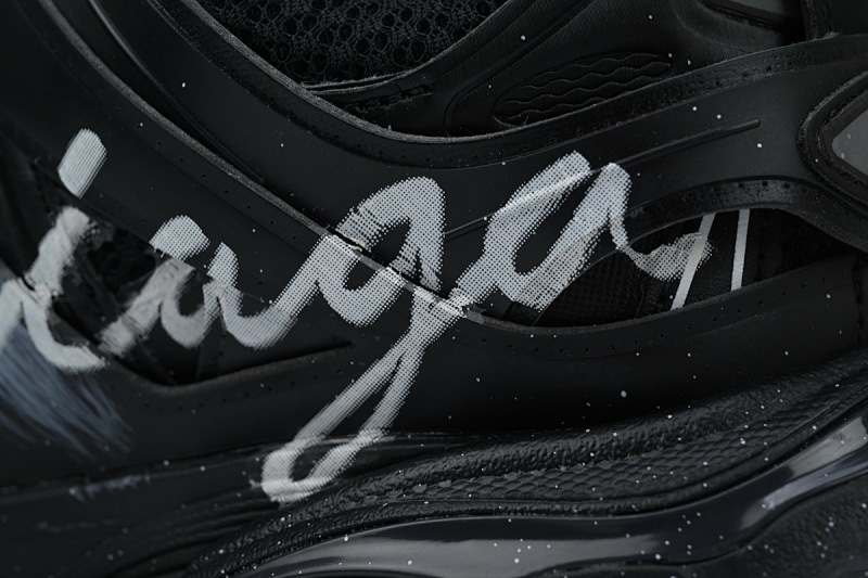 【DA0LJ】白字涂鸦 巴黎3代时尚复古低帮跑鞋 542436 WTRHW 1090 Balenciaga Track Sneaker White Graffiti