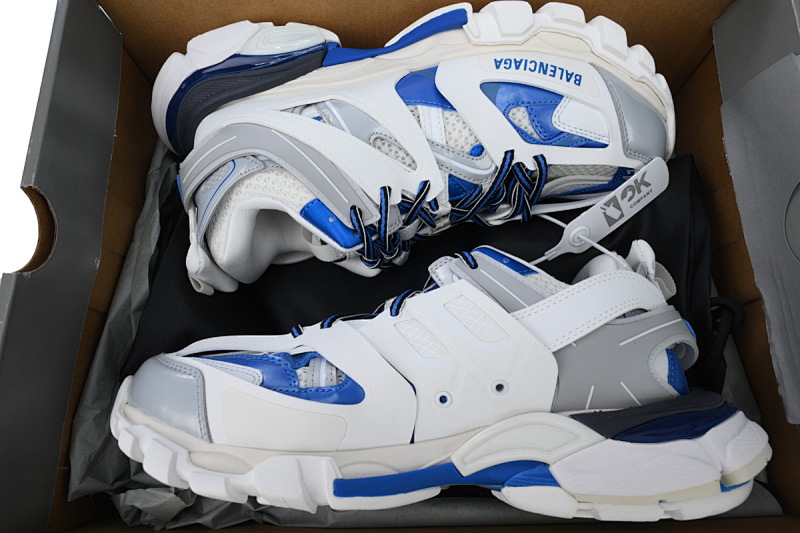 【DA0LJ】白灰蓝-73 巴黎3代时尚复古低帮跑鞋 242023 W2FS9 9051 Balenciaga Track Sneaker 'White Blue'