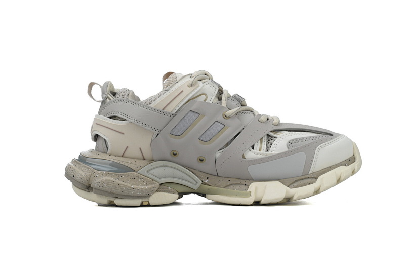 【DA0P7】白沙灰 巴黎3代时尚复古低帮跑鞋 542436 W3FE4 9697 Balenciaga Track Sneaker White Gray