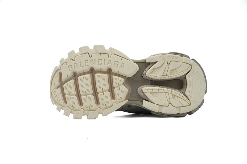 【DA0P7】白沙灰 巴黎3代时尚复古低帮跑鞋 542436 W3FE4 9697 Balenciaga Track Sneaker White Gray