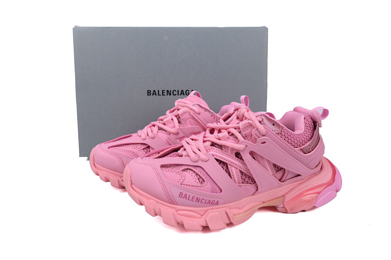 【DA0P7】粉色 巴黎3代时尚复古低帮跑鞋 Balenciaga Track Sneaker Pink