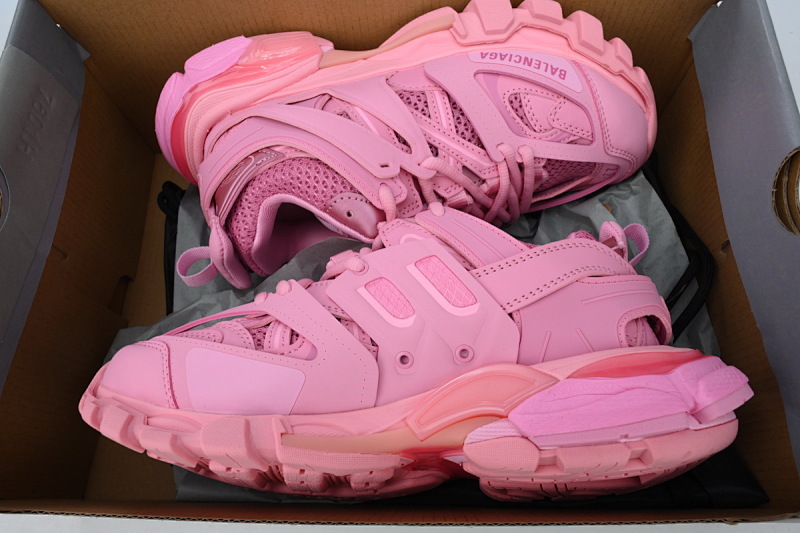 【DA0P7】粉色 巴黎3代时尚复古低帮跑鞋 Balenciaga Track Sneaker Pink