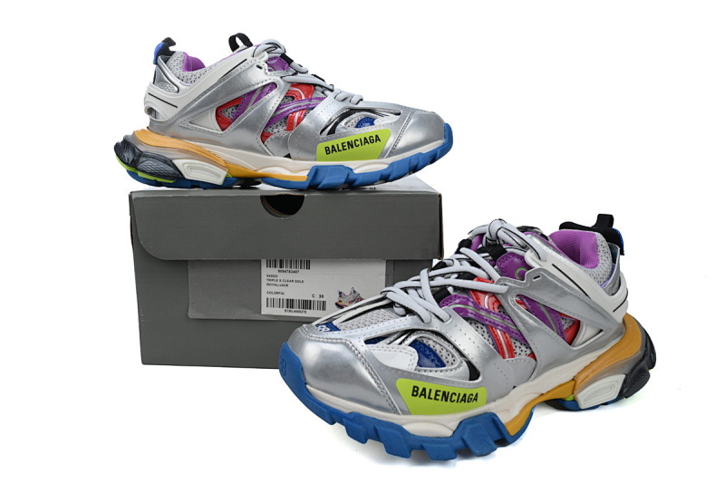 【DA0P7】多彩 巴黎3代时尚复古低帮跑鞋 Balenciaga Track Sneaker Colour