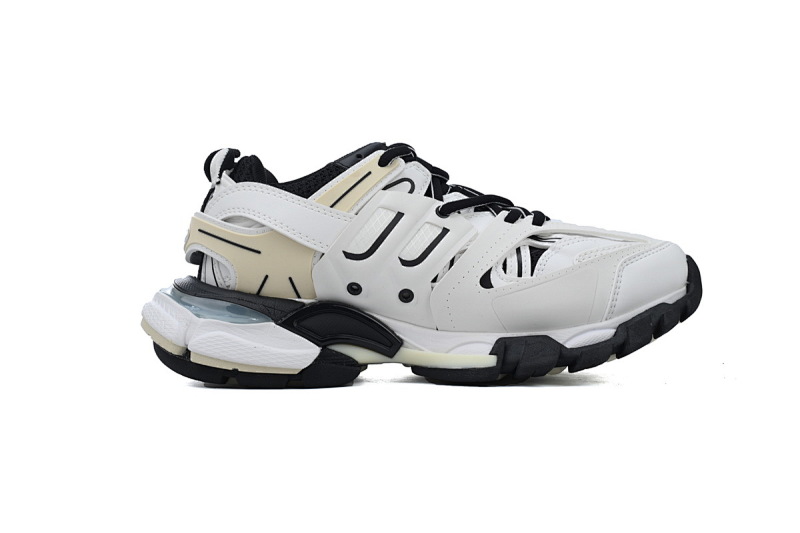 【DA0P7】白黑 巴黎3代时尚复古低帮跑鞋 Balenciaga Track Sneaker White Black