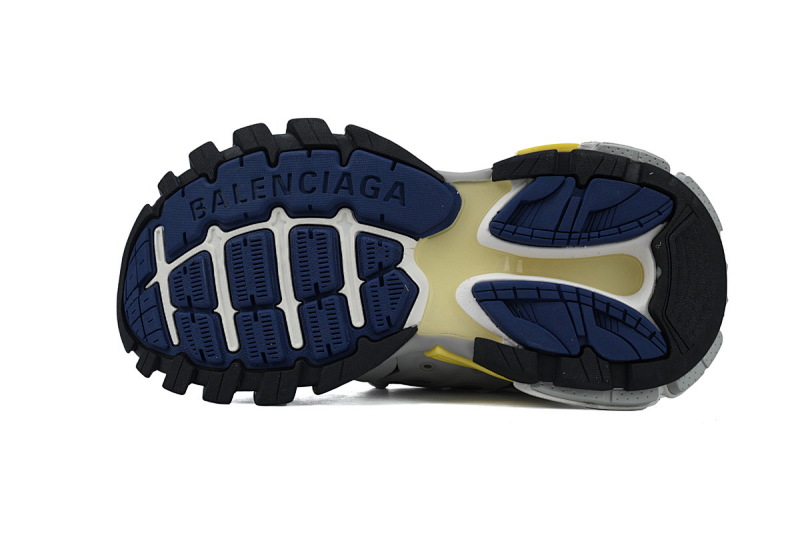 【DA0P7】灰黄蓝 巴黎3代时尚复古低帮跑鞋 Balenciaga Track Sneaker Grey Yellow Blue