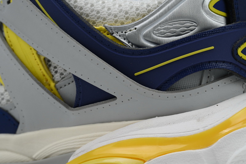 【DA0P7】灰黄蓝 巴黎3代时尚复古低帮跑鞋 Balenciaga Track Sneaker Grey Yellow Blue