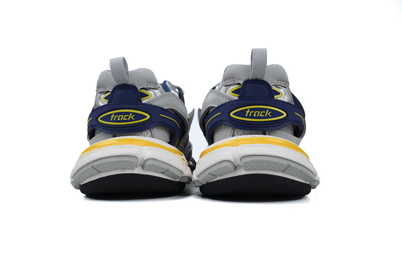 【DA0P7】灰黄蓝 巴黎3代时尚复古低帮跑鞋 Balenciaga Track Sneaker Grey Yellow Blue