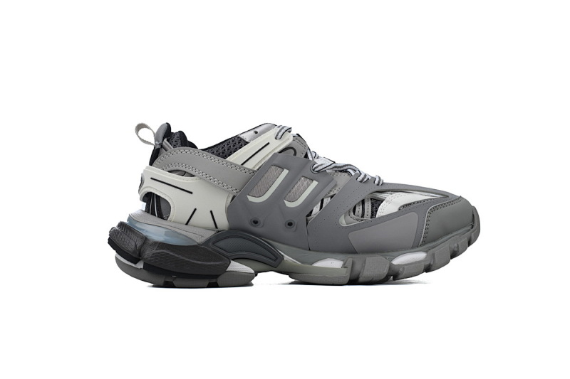 【DA0P7】灰白黑 巴黎3代时尚复古低帮跑鞋 Balenciaga Track Sneaker Grey White Black