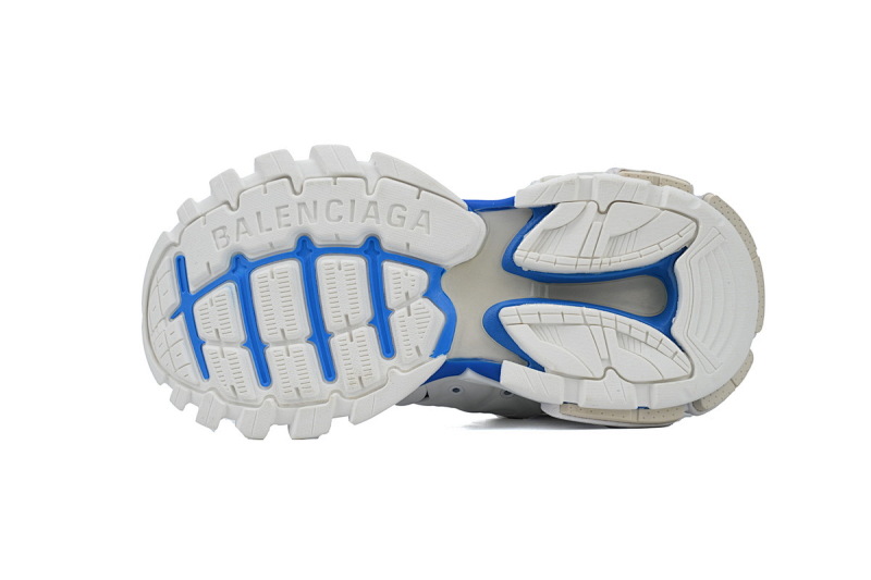【DA0P7】白灰蓝 巴黎3代时尚复古低帮跑鞋 Balenciaga Track Sneaker White Grey Blue