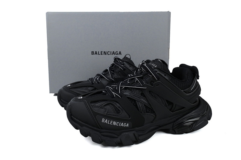 【DA0P7】黑色-1 巴黎3代时尚复古低帮跑鞋 Balenciaga Track Sneaker Black