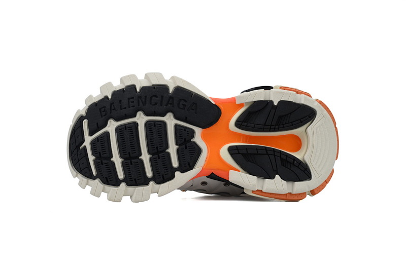 【DA0P7】白橘 巴黎3代时尚复古低帮跑鞋 Balenciaga Track Sneaker White Orange
