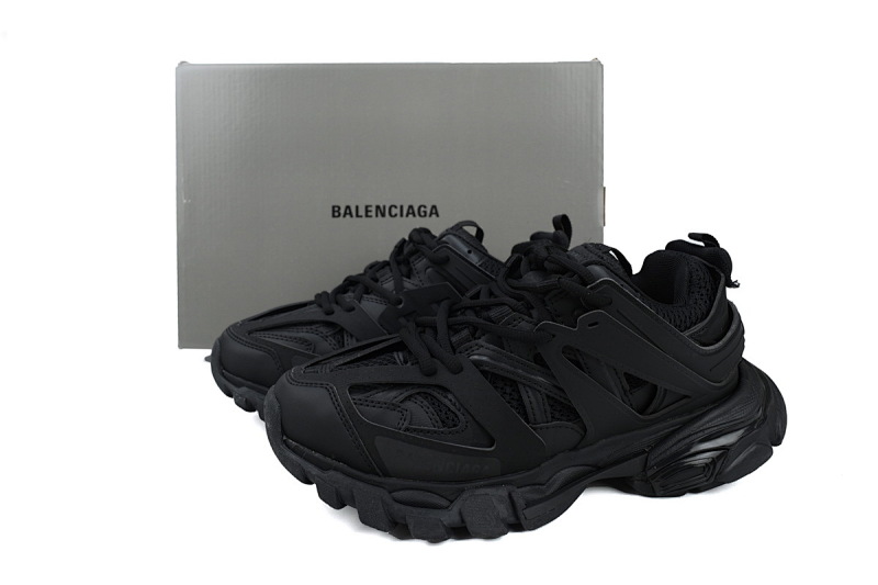 【DA0P7】全黑 巴黎3代时尚复古低帮跑鞋 Balenciaga Track Sneaker Black