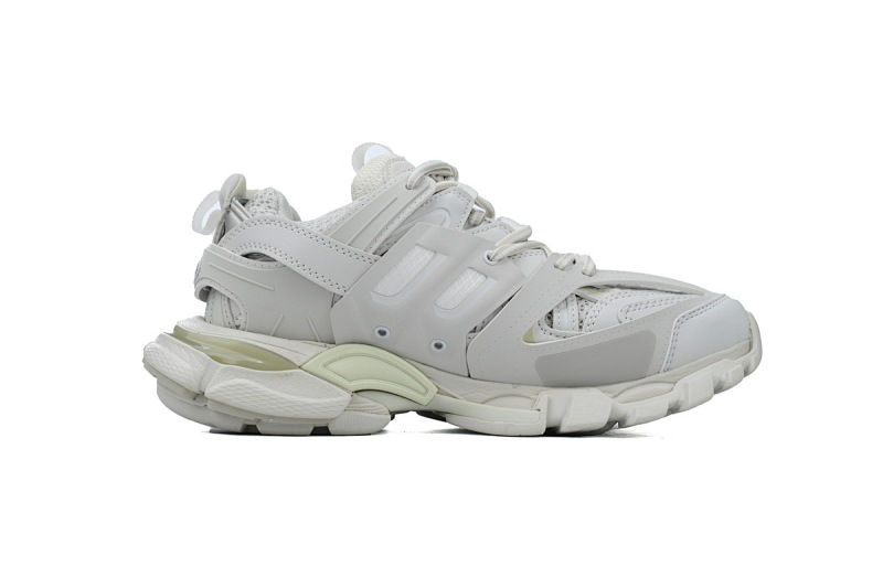 【DA0P7】白色 巴黎3代时尚复古低帮跑鞋 Balenciaga Track Sneaker White