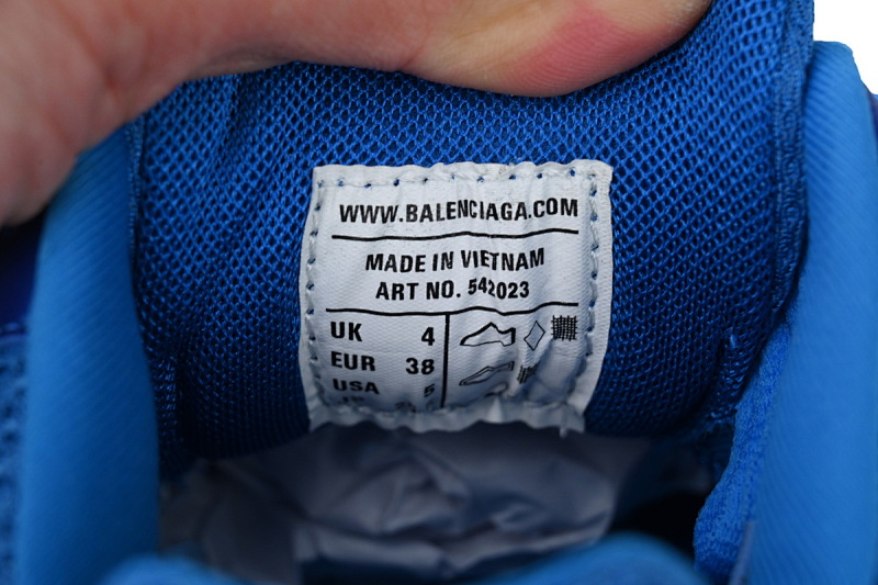 【DA0P7】深蓝 巴黎3代时尚复古低帮跑鞋 Balenciaga Track Sneaker Navy Blue