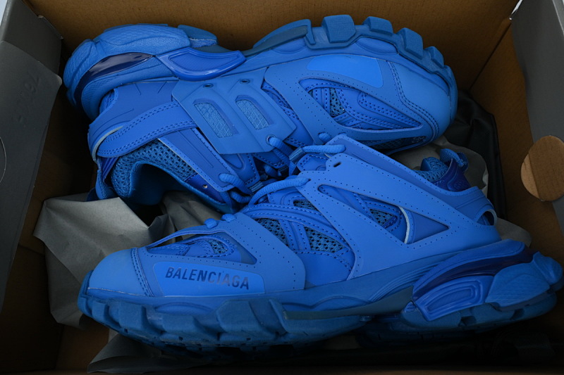 【DA0P7】深蓝 巴黎3代时尚复古低帮跑鞋 Balenciaga Track Sneaker Navy Blue