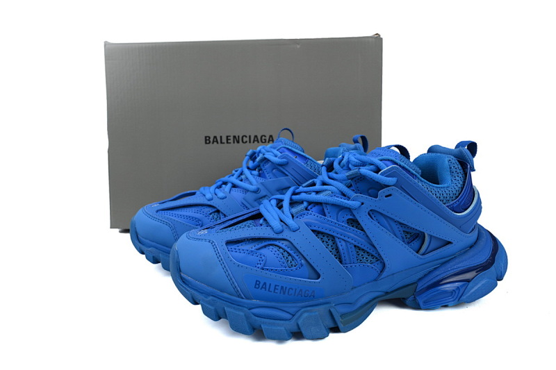 【DA0P7】深蓝 巴黎3代时尚复古低帮跑鞋 Balenciaga Track Sneaker Navy Blue