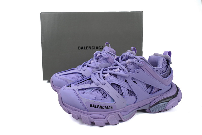 【DA0P7】紫色 巴黎3代时尚复古低帮跑鞋 Balenciaga Track Sneaker Purple