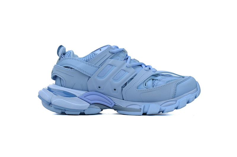 【DA0P7】浅蓝 巴黎3代时尚复古低帮跑鞋 542436 W2LA1 4800 Balenciaga Track Sneaker Light Blue