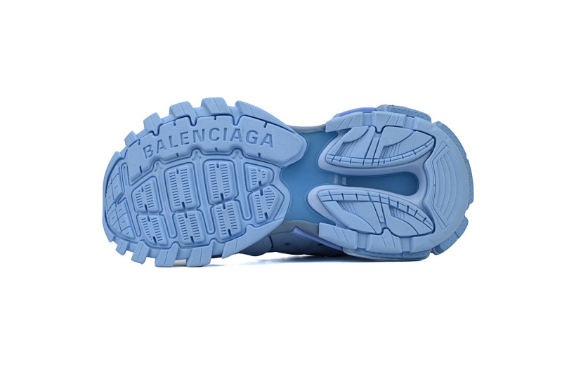 【DA0P7】浅蓝 巴黎3代时尚复古低帮跑鞋 542436 W2LA1 4800 Balenciaga Track Sneaker Light Blue