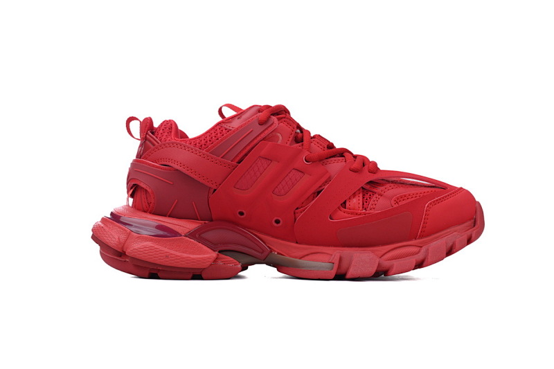 【DA0P7】大红 巴黎3代时尚复古低帮跑鞋 Balenciaga Track Sneaker Bright Red