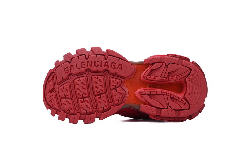 【DA0P7】大红 巴黎3代时尚复古低帮跑鞋 Balenciaga Track Sneaker Bright Red