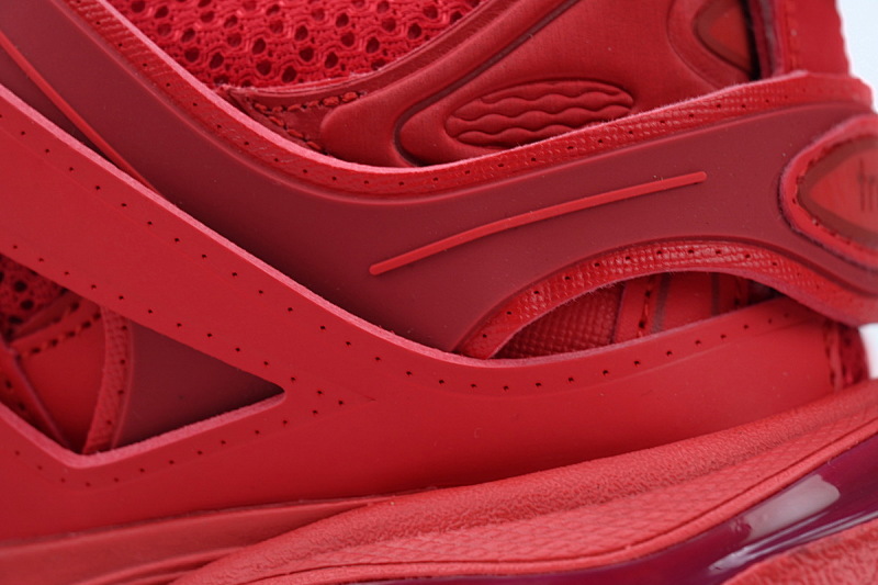 【DA0P7】大红 巴黎3代时尚复古低帮跑鞋 Balenciaga Track Sneaker Bright Red