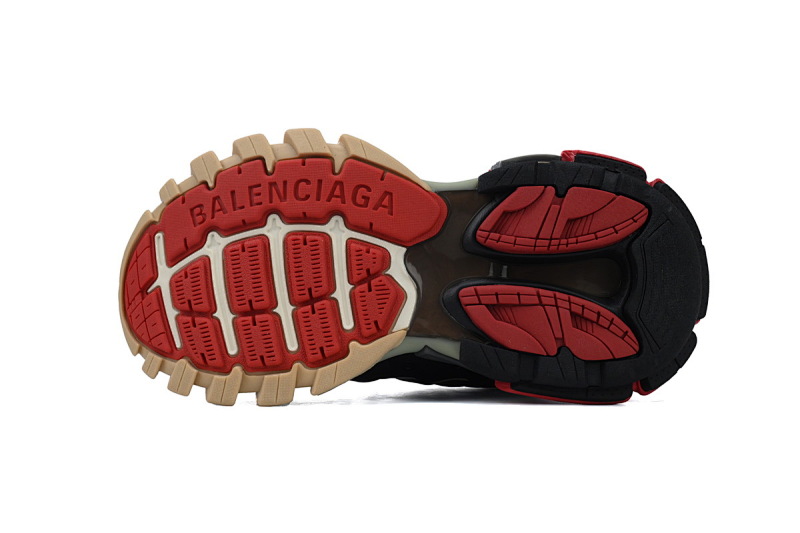 【DA0P7】黑红 巴黎3代时尚复古低帮跑鞋 Balenciaga Track Sneaker Black and Red