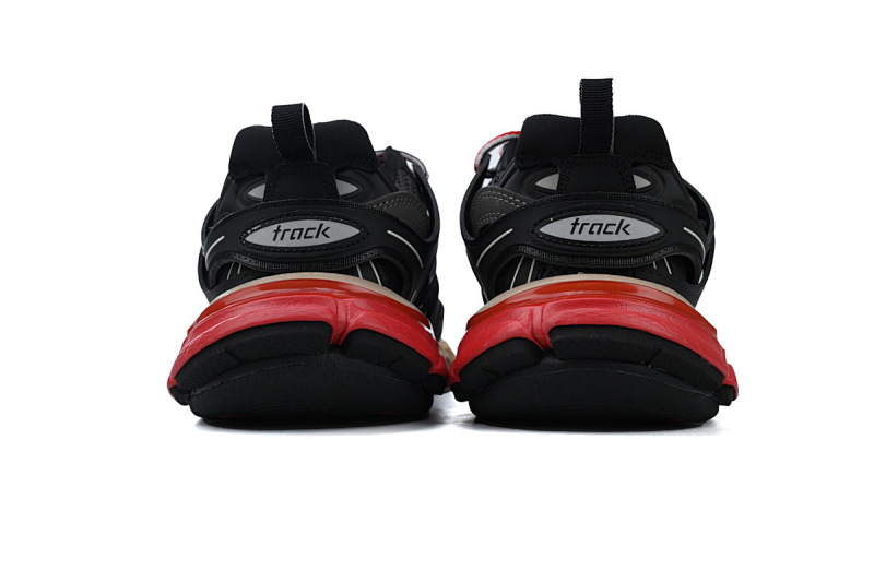 【DA0P7】黑红 巴黎3代时尚复古低帮跑鞋 Balenciaga Track Sneaker Black and Red
